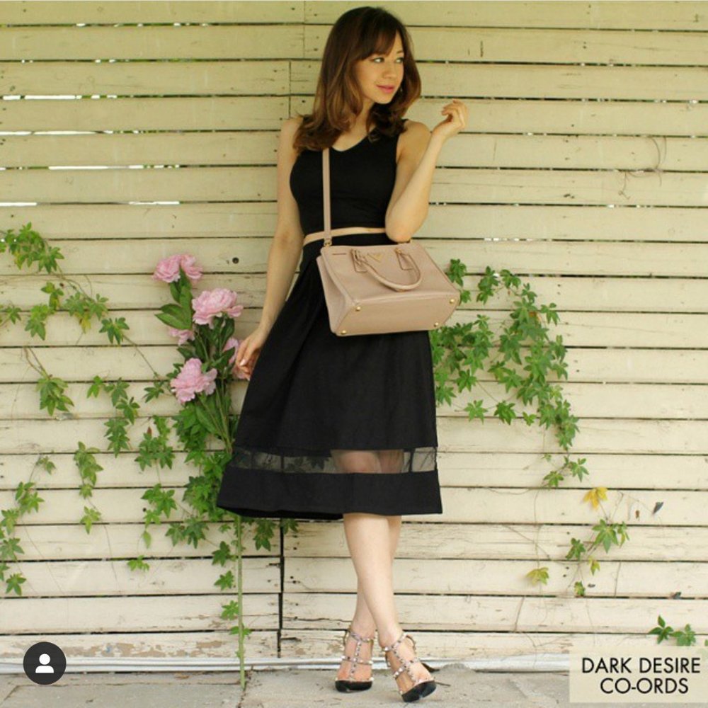 Black Coord Skirt Set (XS)